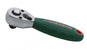 Рукоятка Jonnesway трещоточная укророченная усиленная 1/4"DR, 36 зубцов, 110 мм