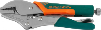 Тиски Jonnesway ручные струбцина с прорезиненными ручками, 180 мм