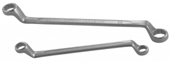 Ключ Jonnesway гаечный накидной изогнутый 75°, 14х15 мм