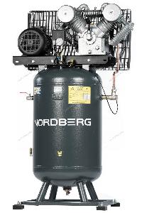 Компрессор Nordberg вертикальный поршневой с ременной передачей 380 В, ресивер 270 л, 1400 л/мин