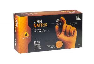 Перчатки JETA PRO NATRIX 240 нитриловые оранжевые нескользящие, размер XXL*40шт