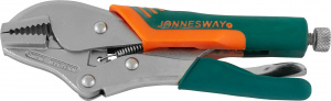 Тиски Jonnesway ручные струбцина с прорезиненными ручками, 180 мм