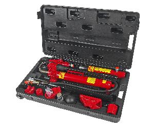 Набор инструментов для кузовных работ гидравлический, усилие 10т, 17 предметов в кейсе JTC
