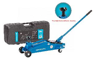 Домкрат Nordberg подкатной для автолюбителя в кейсе, 3 т