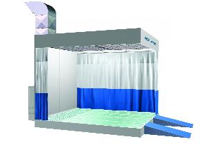 Пост подготовки Nordberg NB300B column к окраске с колоннами