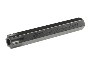 Бита TORX Т55Hх75мм 10мм удлиненная JTC