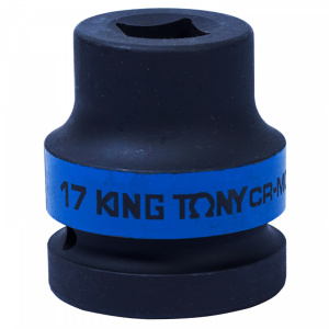 Головка KING TONY торцевая ударная четырехгранная 1", 17 мм, футорочная