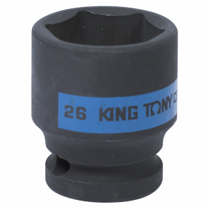 Головка KING TONY торцевая ударная шестигранная 1/2", 26 мм