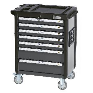 Тележка Nordberg инструментальная, 7 выдвижных ящиков, серая