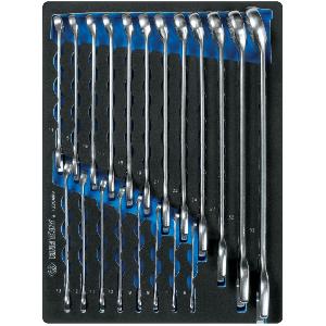 Набор комбинированных ключей, ложемент, 20 предметов KING TONY (6 - 32 мм)