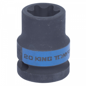 Головка KING TONY торцевая ударная TORX Е-стандарт 1/2", E20, L = 38 мм