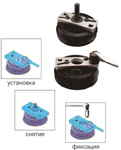 Приспособление для снятия и установки шкивов распредвала (М6,М8 54-120мм) JTC