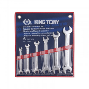 Набор KING TONY рожковых ключей, 43678 мм, 6 предметов