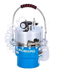 Установка NORDBERG пневматическая для прокачки тормозной системы, 5 л