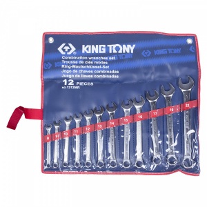 Набор KING TONY комбинированных ключей, 8-22 мм, 12 предметов