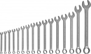 Набор Jonnesway ключей гаечных комбинированных в кейсе, 6-24 мм, 16 предметов