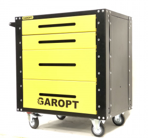 Тележка GAROPT Gt4 инструментальная, Серия "Low-cost", 4 ящ, yellow