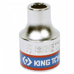 Головка KING TONY торцевая стандартная двенадцатигранная 3/8", 6 мм