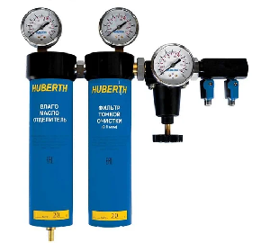 Фильтр Huberth RP106002 2-х ступенчатый влагомаслоотделительный с редуктором и манометром