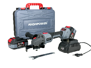 УШМ ProfiPower MKDGA-18V аккумуляторная бесщеточная Li-ion-2шт, 4Ач, 125 мм, 0-8500об/мин, З/У, кейс