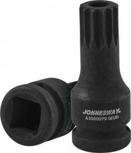 Насадка Jonnesway М16 tamperproof для сливных пробок картеров агрегатов трансмиссий а/м VAG  1/2''DR