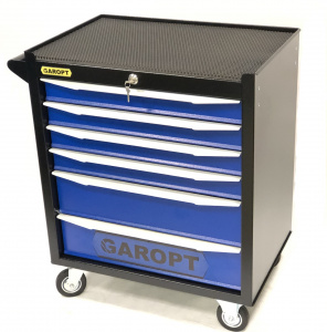 Тележка GAROPT GT7956 инструментальная, Серия "Standart", 6 ящ. .blue