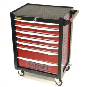 Тележка GAROPT Gt9507.red инструментальная, Серия "Premium", 7 ящ. red