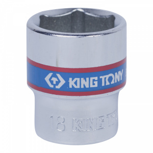 Головка KING TONY торцевая стандартная шестигранная 3/8", 18 мм