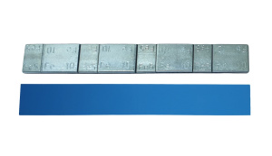 Груз CLIPPER самоклеящийся, стальной на синей ленте без надписи (5гр*4шт/10гр*4шт) *50шт
