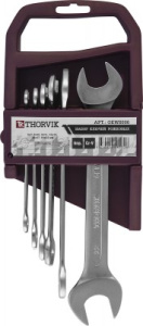 Набор Thorvik ключей гаечных рожковых на держателе, 44713 мм, 6 предметов