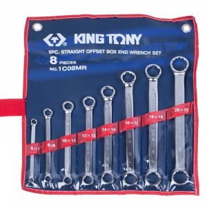 Набор KING TONY накидных ключей, 6-22 мм 8 предметов