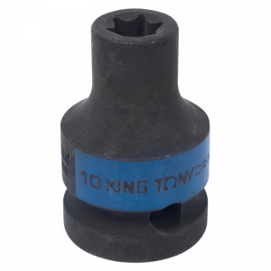 Головка KING TONY торцевая ударная TORX Е-стандарт 1/2", E10, L = 38 мм