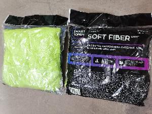 Салфетка микрофибра SmartOpen Soft Fiber Light супермягкая 340гр. (набор 2шт)., 40*40см.