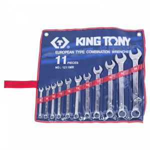 Набор KING TONY комбинированных ключей, 8-24 мм, 11 предметов