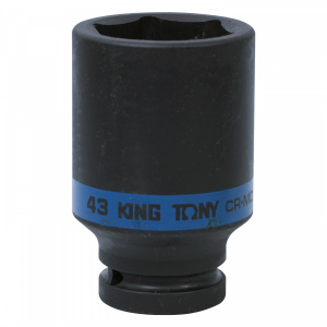 Головка KING TONY торцевая ударная глубокая шестигранная 3/4", 43 мм