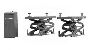 Подъемник ножничный 3,5 т, с встроенными адаптерами для SUV авто, 220 В, серый