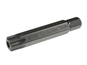 Бита TORX Т60Hх75мм 10мм удлиненная JTC