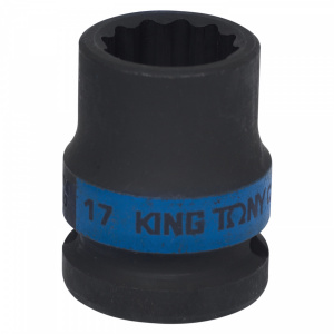 Головка KING TONY торцевая ударная двенадцатигранная 1/2", 17 мм