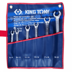 Набор KING TONY разрезных ключей, 44774 мм, 6 предметов