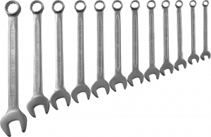 Набор Jonnesway ключей гаечных комбинированных в сумке, 8-22 мм, 12 предметов