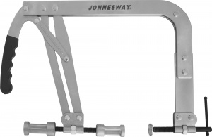 Рассухариватель Jonnesway клапанов С-образный с насадками диаметром 25 и 30 мм, диапазон захвата 45-
