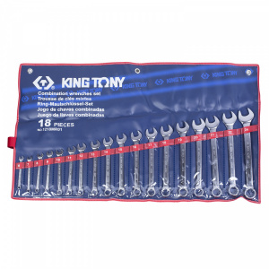 Набор KING TONY комбинированных ключей, 6-24 мм, 18 предметов 