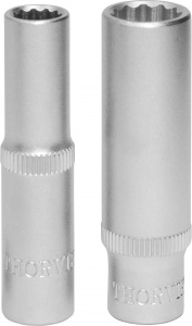 FS31408 Головка торцевая глубокая 12-гранная 1/4"DR, 8 мм