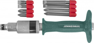 Отвертка Jonnesway ударная SL 8,1 (36,80 мм) PH#2,3 (36,80 мм), 5 предметов