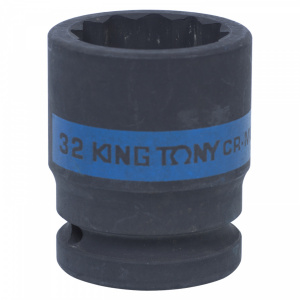 Головка KING TONY торцевая ударная двенадцатигранная 3/4", 32 мм