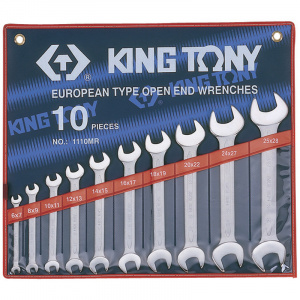 Набор рожковых ключей, 6-28 мм, 10 предметов KING TONY 1110MR