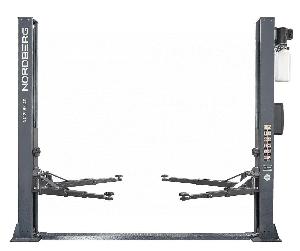 Подъемник Nordberg двухстоечный 4 т, с электростопорами, 380 В, серый