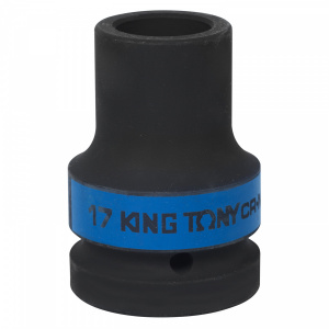 Головка KING TONY торцевая глубокая ударная четырехгранная 1", 17 мм, футорочная