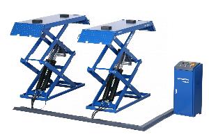 Подъемник ножничный Nordberg низкопрофильный 3,5 т, 380 В, синий