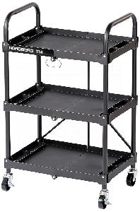 Тележка Nordberg инструментальная, 3 пластиковые полки, складная